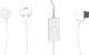 LG SGEY0003737 Earbuds Handsfree Ακουστικά με Βύσμα Micro USB Λευκό
