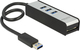 DeLock USB 3.0 Hub 3 Θυρών με σύνδεση USB-A Ασημί