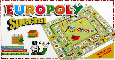 Adelko Games Επιτραπέζιο Παιχνίδι Europoly Special για 2-5 Παίκτες 6+ Ετών