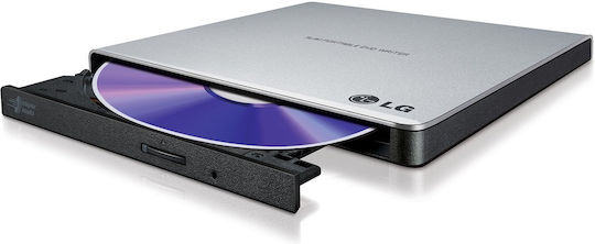 Hitachi-LG Data Storage GP57 External DVD/CD Recorder for Desktop / Laptop Silver
