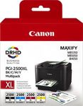 Canon PGI-2500XL 4 Inkjet Printer Cartridges Multipack Yellow / Cyan / Magenta / Black (9254B004)