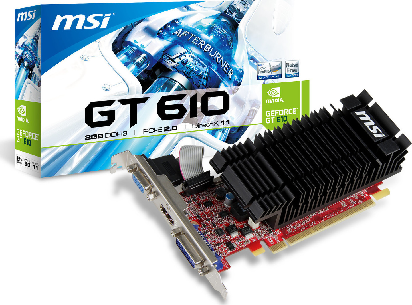 MSI GeForce GT 610 2GB LP Passive (N610-2GD3H/LPL) - Skroutz.gr