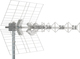 Fracarro BLU5HD Outdoor TV Antenna (without power supply) White Connection via Coaxial Cable