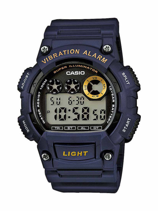 Casio Ψηφιακό Ανδρικό Ρολόι 47mm Χρονογράφος Μπ...