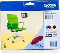 Brother LC229XL Original Paket mit 4 InkJet Druckerpatronen Gelb / Cyan / Magenta / Schwarz (LC-229XLVALBP)