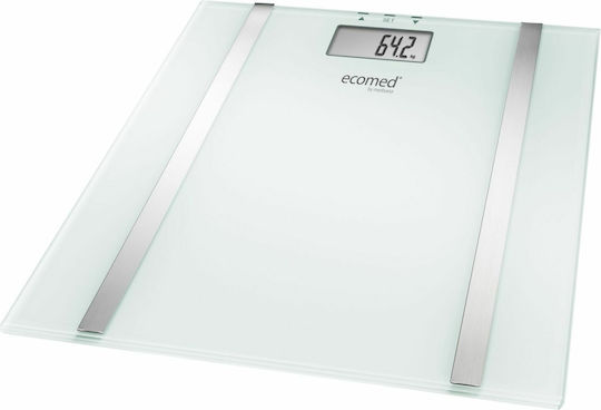 Medisana BS 70E Ecomed Digital Bathroom Scale with Body Fat Counter White