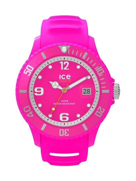 Ice Watch with Pink Rubber Strap