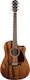 Fender Semi-Akustik Gitarre CD-140SCE Ausschnitt Braun