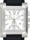 Versace Ανδρικό Ρολόι 38mm Μπαταρίας με Μαύρο Δερμάτινο Λουράκι