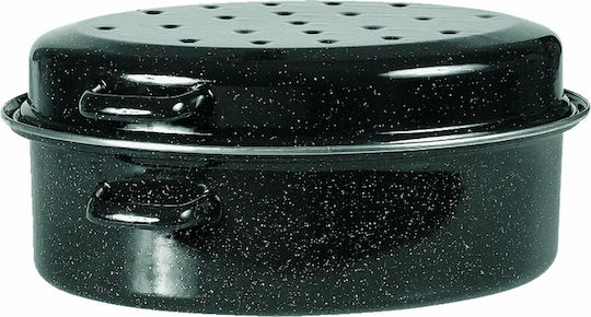 Venus Dutch Oven Oval Made of Aluminum Black 44x34cm 1pcs