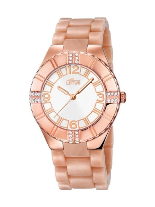 Lotus Watches Uhr mit Rose Gold Metallarmband