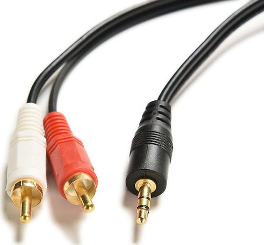 FT Electronics 3.5mm male - RCA male Cable Black 2.5m (FTT1-016)