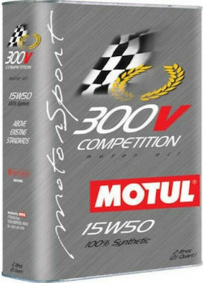 Motul 300V Competition Synthetic Car Lubricant 15W-50 2lt