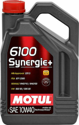 Motul Λάδι Αυτοκινήτου 6100 Synergie+ 10W-40 A3/B4 για κινητήρες Diesel 4lt