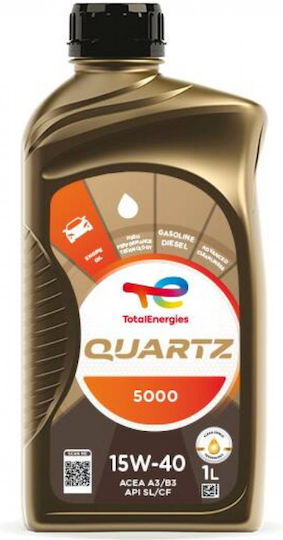 Total Quartz 5000 Масло за Автомобили 15W-40 1лт
