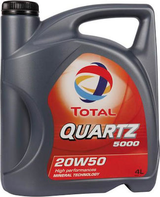 Total Λάδι Αυτοκινήτου Quartz 5000 20W-50 4lt