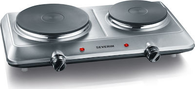 Severin Enamel Countertop Double Burner Inox