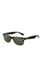 Ray Ban Wayfarer Sunglasses with Brown Tartaruga Plastic Frame and Green Lens RB2132 902