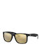 Ray Ban Justin Unisex Sunglasses with Black Plastic Frame and Brown Gradient Mirror Lens RB4165 622/5A