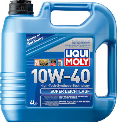 Liqui Moly Συνθετικό Λάδι Αυτοκινήτου Super Low Friction 10W-40 B4 4lt