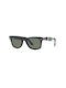 Ray Ban RB2140 606658 Sonnenbrillen mit Schwarz Rahmen und Grün Polarisiert Linse RB2140 606658