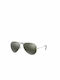 Ray Ban Aviator Men's Sunglasses with Silver Metal Frame and Silver Polarized Mirror Lens RB3025 003/59