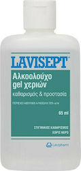 Lavipharm Lavisept Antiseptic Hand Gel 65ml Natural