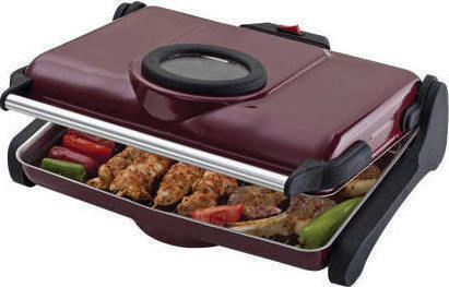 Akel Tabletop 1200W Electric Grill Aluminium 43cmx38cmcm