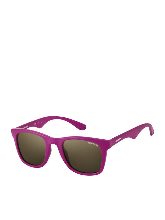 Carrera Men's Sunglasses with Pink Horn-Rimmed Frame and Grey Lens 6000/L 2R4/04
