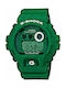 Casio G-Shock Digital Watch Chronograph Battery with Green Rubber Strap