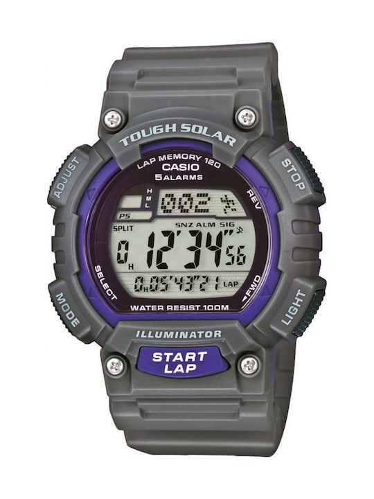 Casio Collection Tough Solar Power Grey Rubber Strap STL S100H 8AVEF Skroutz.gr