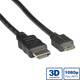 Roline HDMI Кабел HDMI Мъжки - Мини HDMI Мъжки 2м Черен