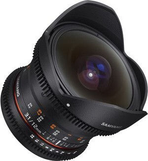 Samyang Full Frame Camera Lens Fisheye for Canon EF Mount Black
