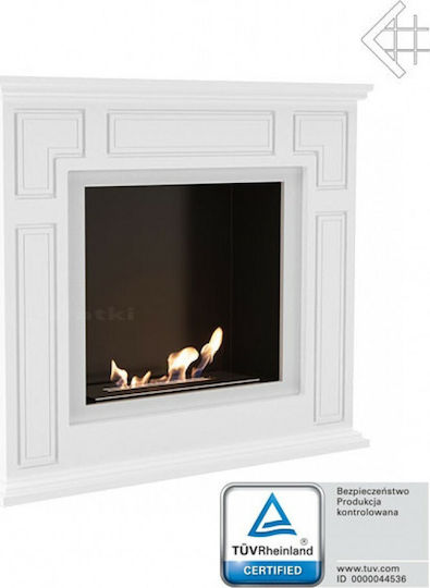 Kratki March Tuv Boden Bioethanol Kamine Innenbereich Weiß 100x25.25x85.7cm