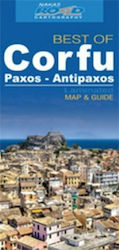 Corfu, Paxos, Antipaxos, Hartă și ghid laminat