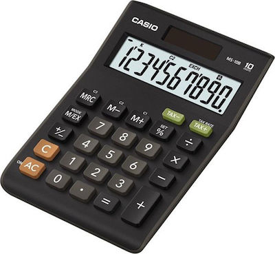 Casio Taschenrechner Buchhaltung 10 Ziffern in Schwarz Farbe