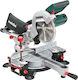 Metabo KGSV 216M Electric Miter Saw Sliding with 1350WPower, Laser Cutting Guide & Cutting Disc with a Diameter of 216mm