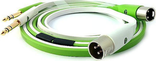 Oyaide d+ TXM class B XLR male to 6.3mm male 3m Cable Green