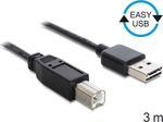 DeLock Easy USB 2.0 Cable USB-A male - USB-B male 3m (83360)
