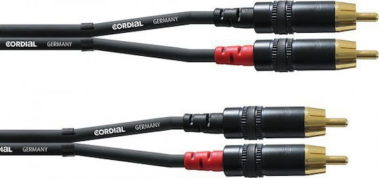 Cordial Кабел RCA мъжки - RCA мъжки 1.5м CFU 1.5 CC