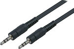 Powertech 3.5mm male - 3.5mm male Cable Black 3m (CAB-J007)