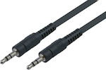 Powertech Audio Cable 3.5mm male - 3.5mm male 1.5m (CAB-J001)
