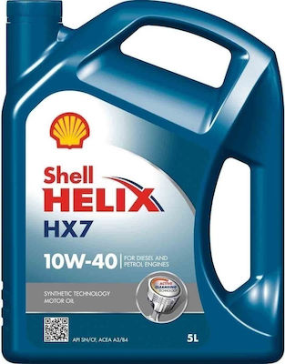 Shell Συνθετικό Λάδι Αυτοκινήτου Helix HX7 10W-40 A3/B4 5lt