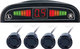 Gear Car Parking System with Screen and 4 Sensors in Black Colour