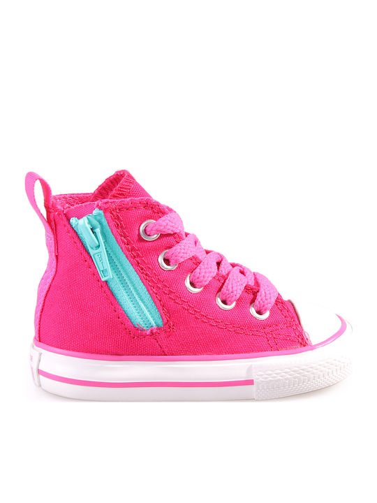 Converse Παιδικά Sneakers High All Star Chuck Taylor για Κορίτσι Φούξια
