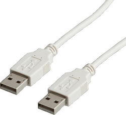 Roline 11.99.8919 USB 2.0 USB-A Male to USB-A Male White 1.8m