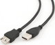 Cablexpert USB 2.0 Kabel USB-A-Stecker - USB-A-Buchse Schwarz 4.5m CCP-USB2-AMAF-15C
