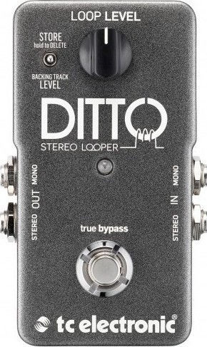 TC Electronic Ditto Stereo Pedals Effect Looper Electric Guitar and Electric Bass