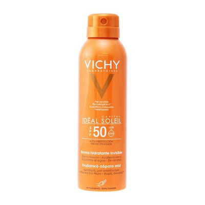 Vichy Ideal Soleil Invisible Hydrating Waterproof Crema protectie solara Mist pentru Corp SPF50 în Spray 200ml