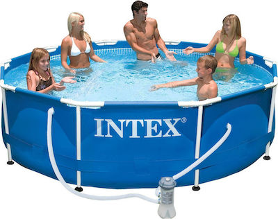 Intex Swimming Pool PVC with Metallic Frame 305x305x76cm